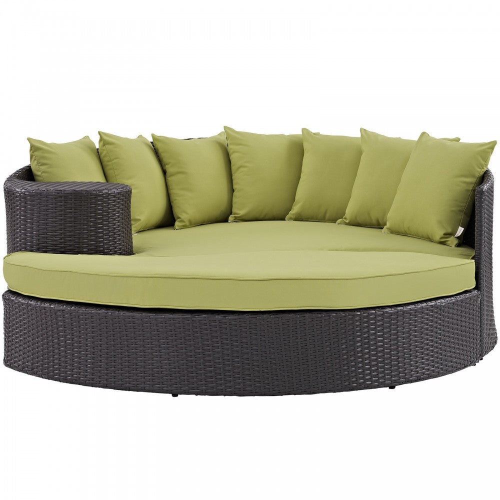 Convene Outdoor Patio Daybed, Espresso Peridot