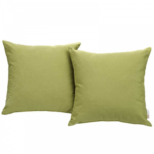Convene Two Piece Outdoor Patio Pillow Set, Peridot