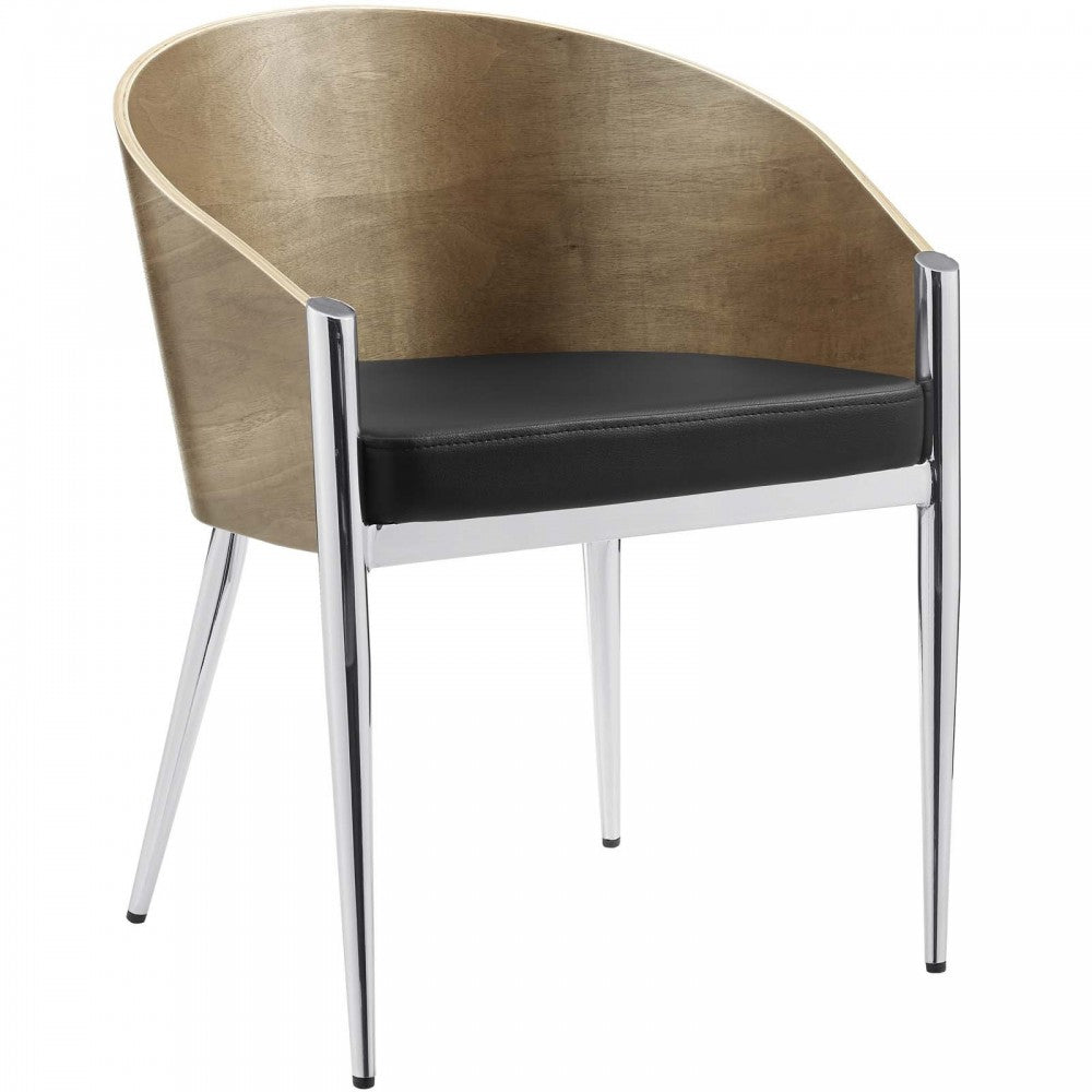 Cooper Dining Wood Armchair, Silver