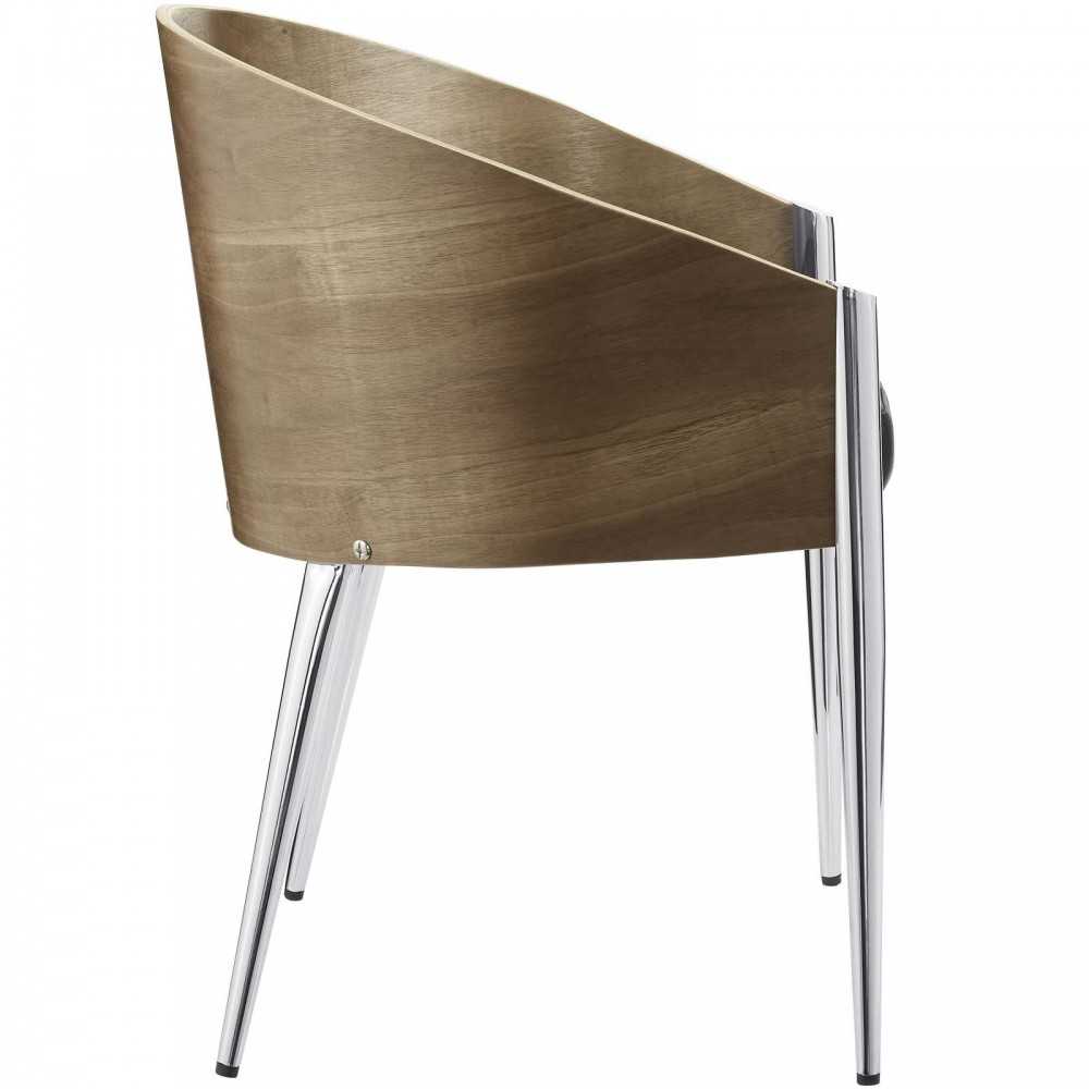 Cooper Dining Wood Armchair, Silver