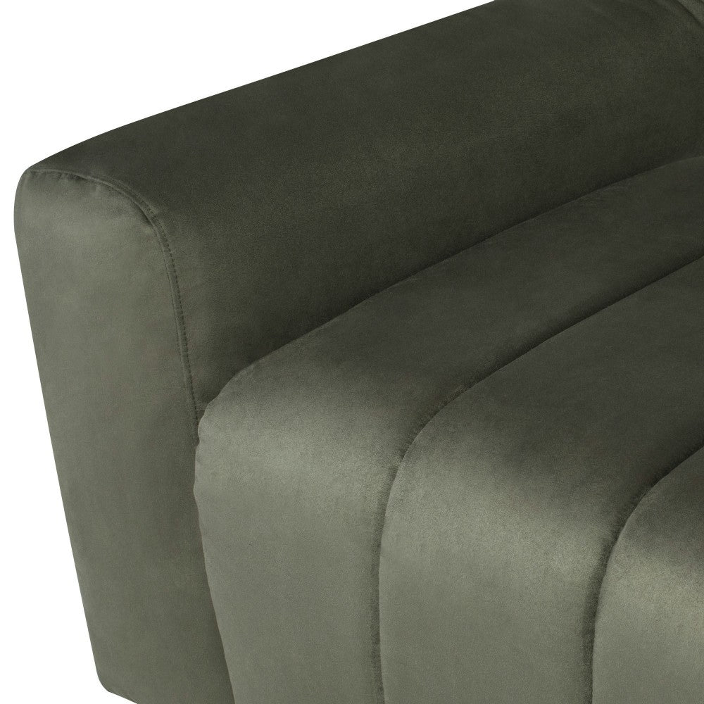 Coraline Sage Microsuede Fabric Single Seat Sofa