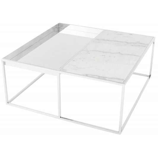 Corbett White Stone Coffee Table, HGNA534