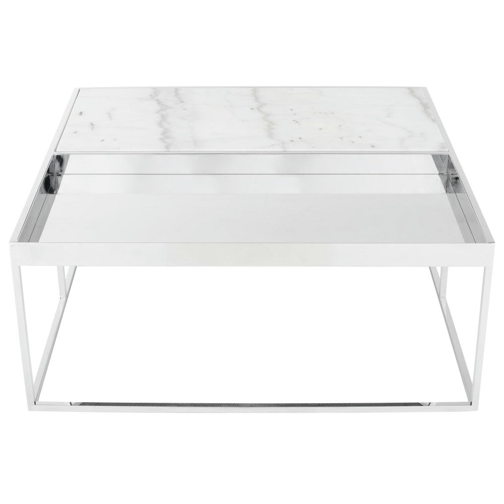 Corbett White Stone Coffee Table, HGNA534