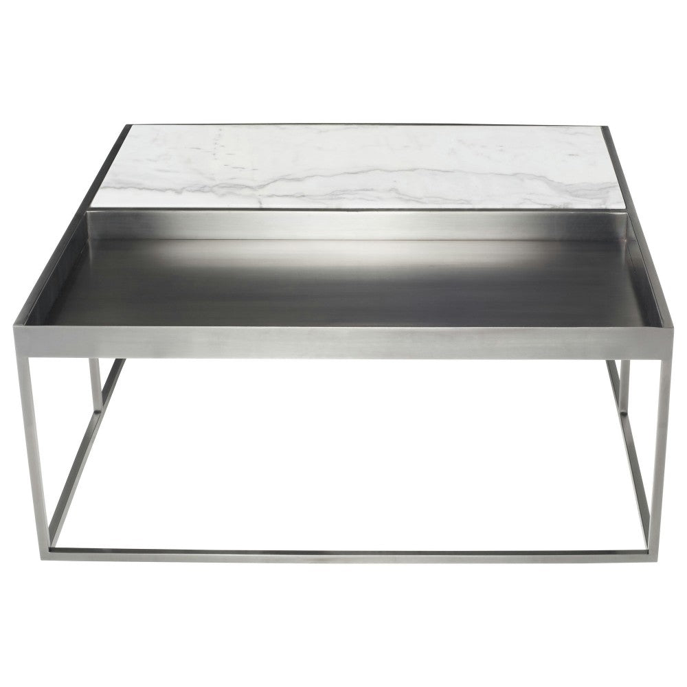 Corbett White Stone Coffee Table, HGNA537