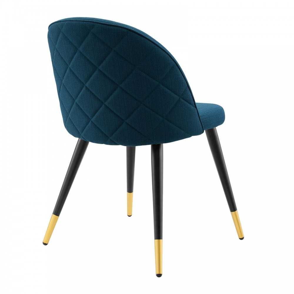 Cordial Upholstered Fabric Dining Chairs - Set of 2, Azure