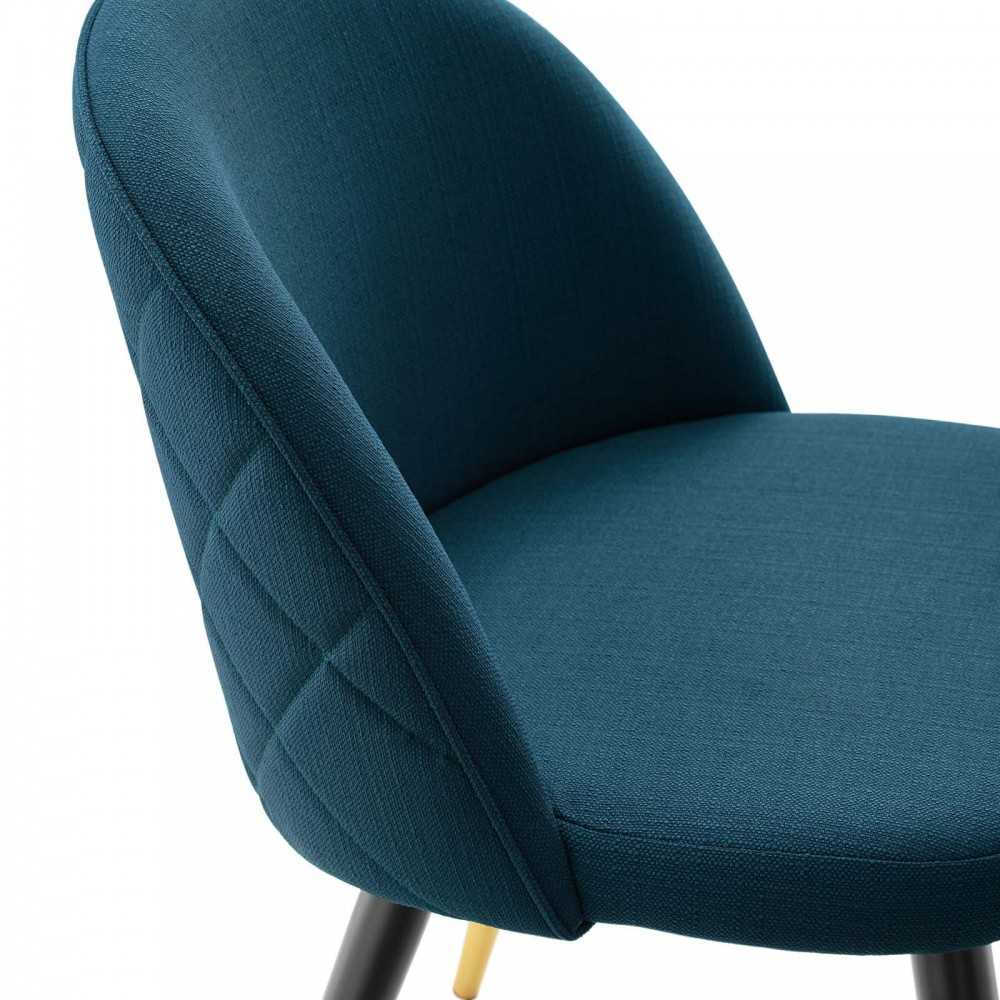 Cordial Upholstered Fabric Dining Chairs - Set of 2, Azure