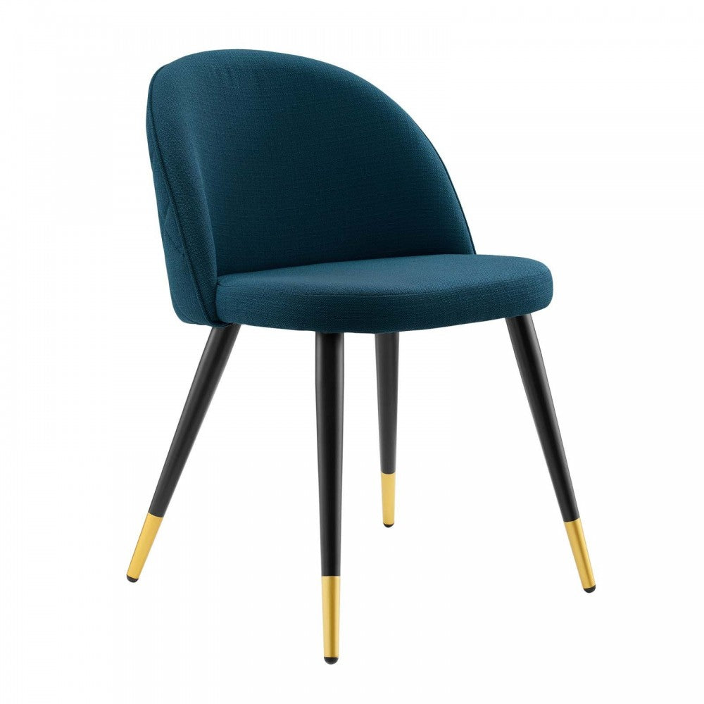Cordial Upholstered Fabric Dining Chairs - Set of 2, Azure
