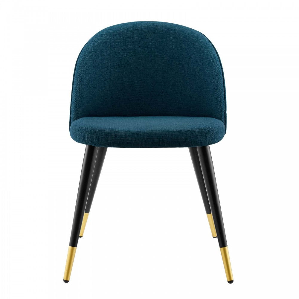 Cordial Upholstered Fabric Dining Chairs - Set of 2, Azure