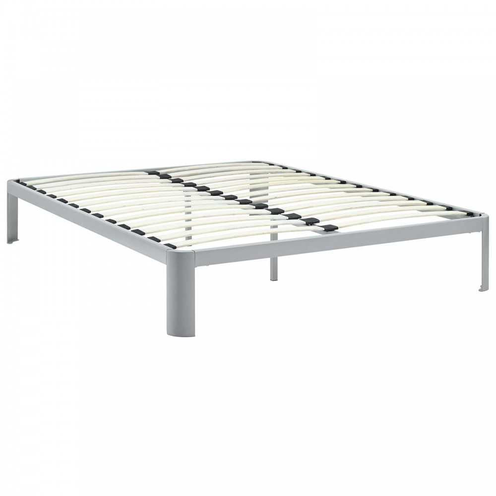 Corinne King Bed Frame, Gray