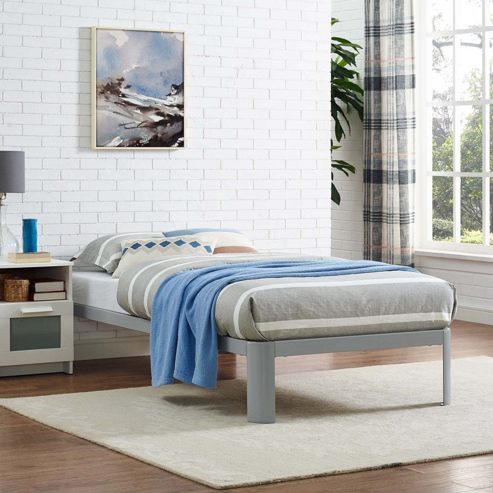 Corinne Twin Bed Frame, Gray