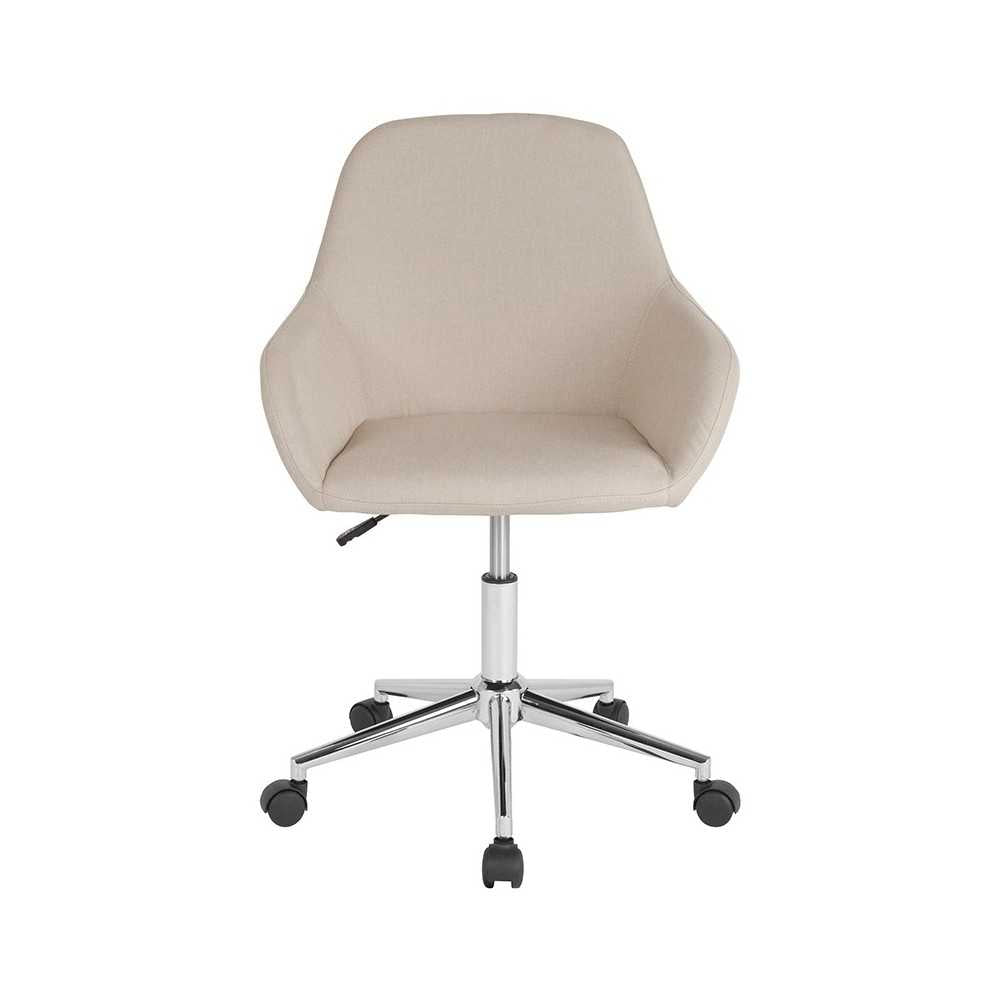 Cortana Home and Office Mid-Back Chair in Beige Fabric