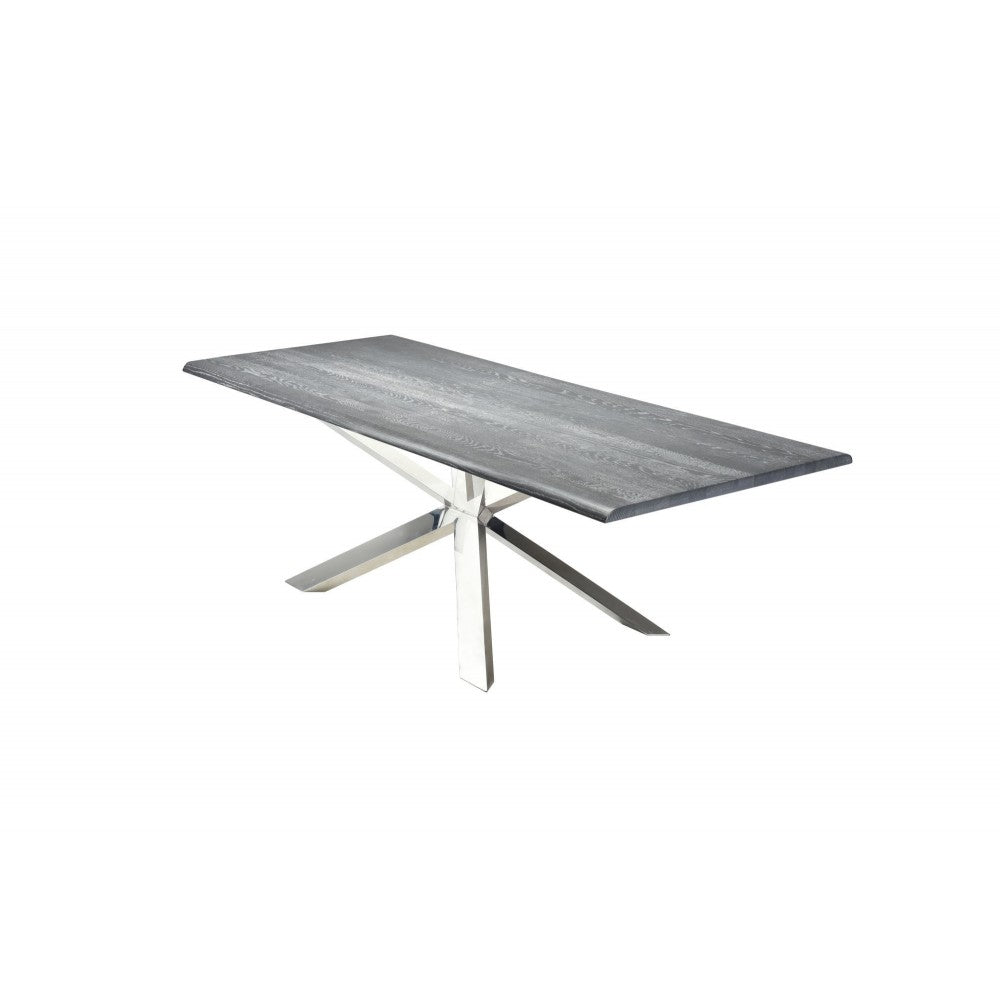 Couture Oxidized Gray Wood Dining Table, HGSR327