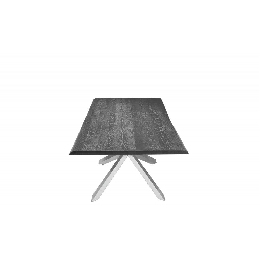 Couture Oxidized Gray Wood Dining Table, HGSR327