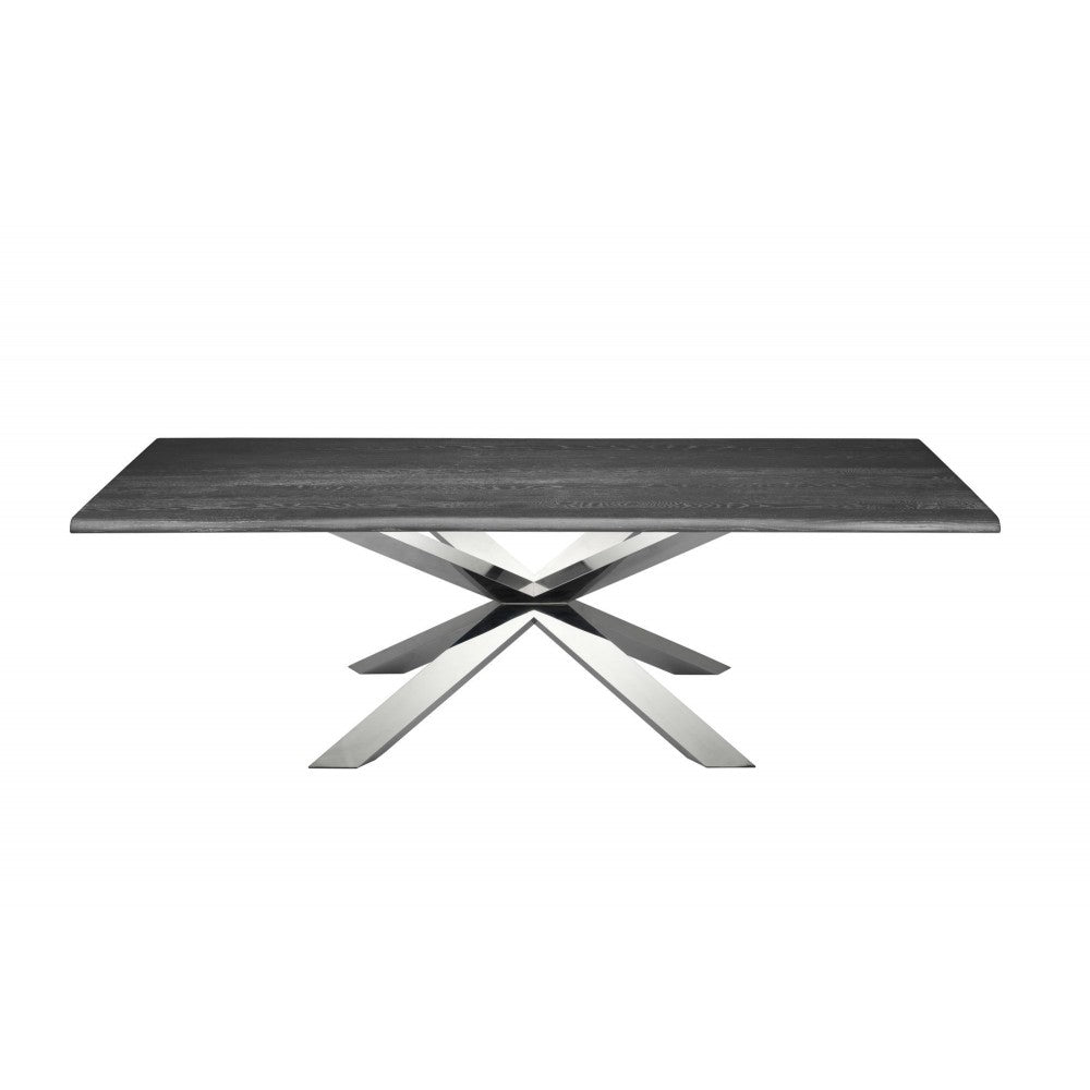 Couture Oxidized Gray Wood Dining Table, HGSR327