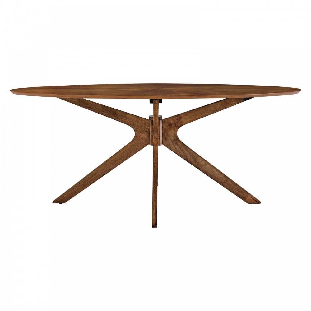 Crossroads 71" Oval Wood Dining Table