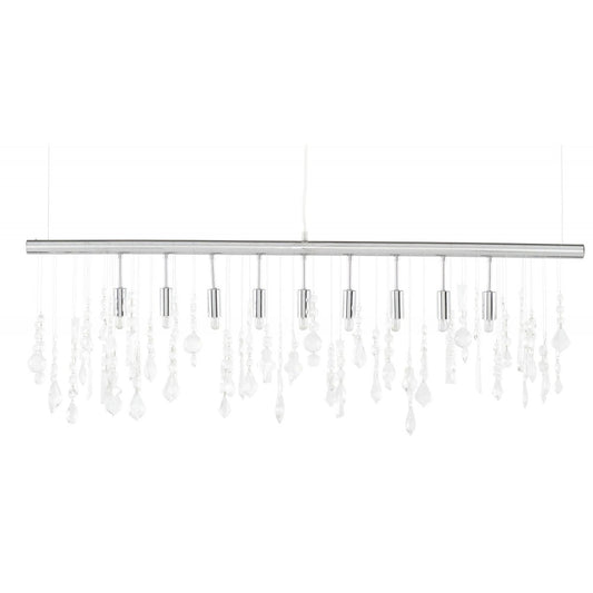 Crystal Linear Clear Glass Pendant Lighting