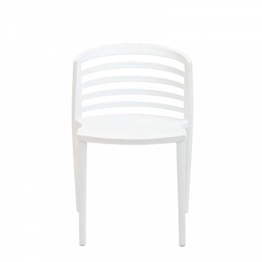 Curvy Dining Chairs Set of 2, White