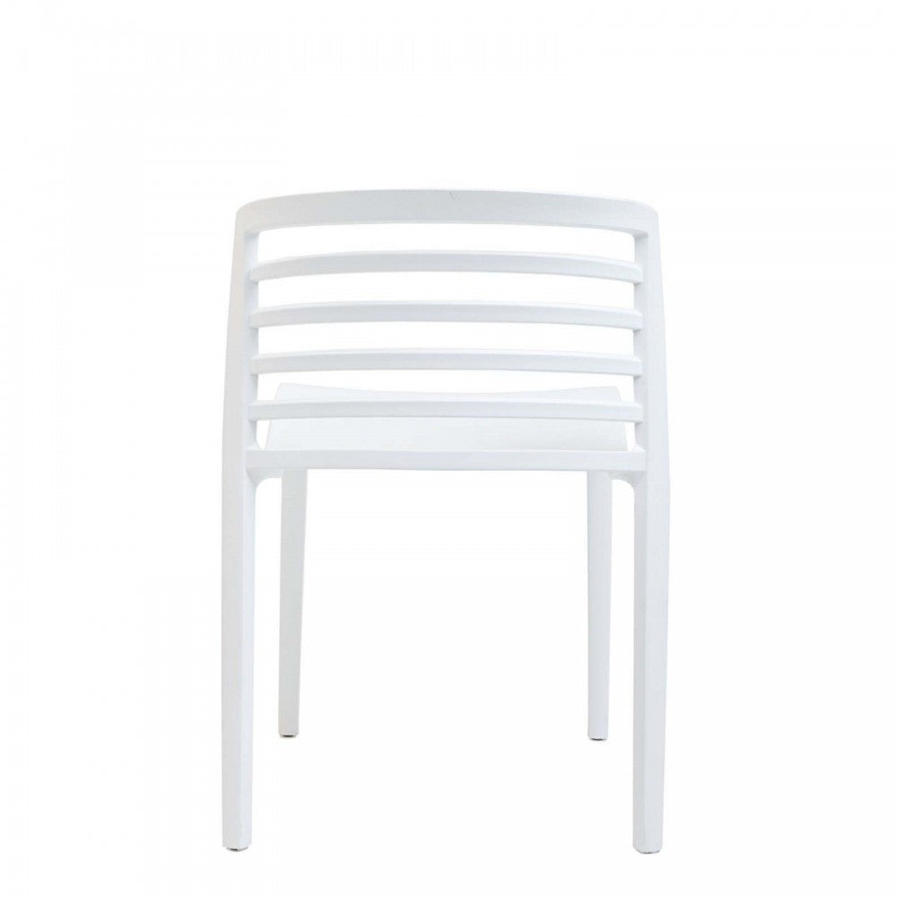 Curvy Dining Chairs Set of 2, White