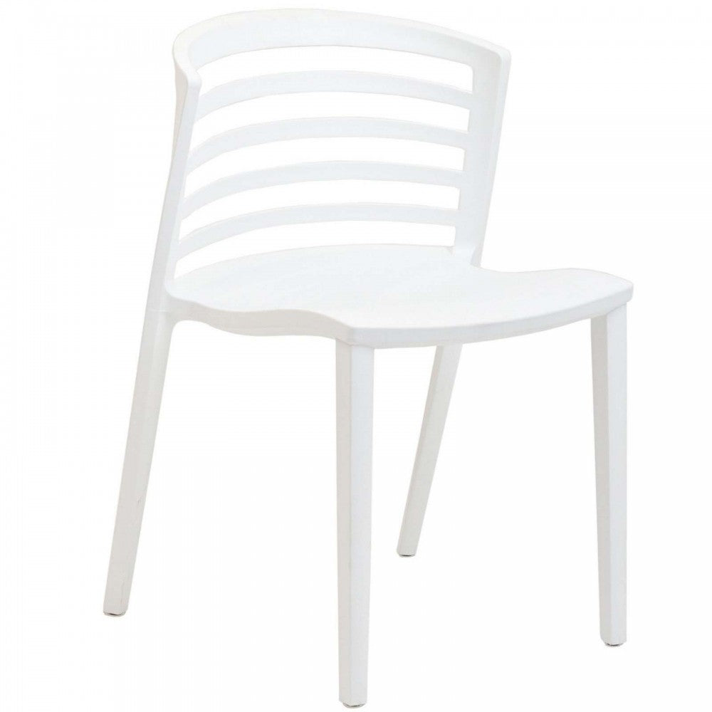 Curvy Dining Side Chair, White