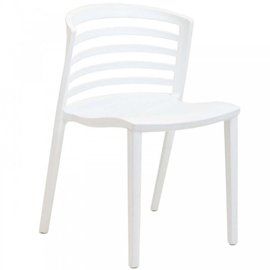 Curvy Dining Side Chair, White