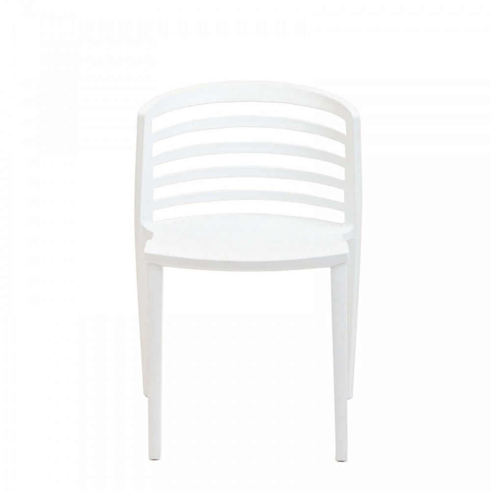 Curvy Dining Side Chair, White