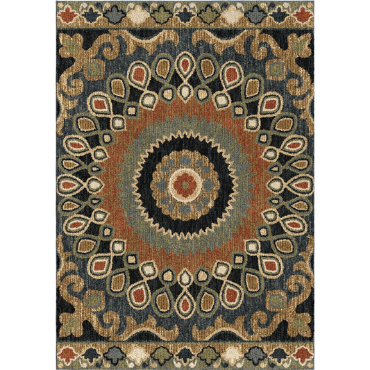 Palmetto Living Indo China Multi 5'3" x 7'6"