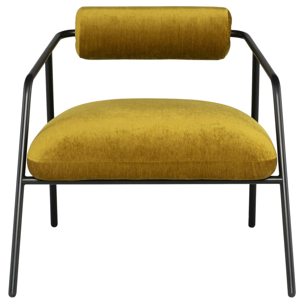 Cyrus Gold Fabric Occasional Chair