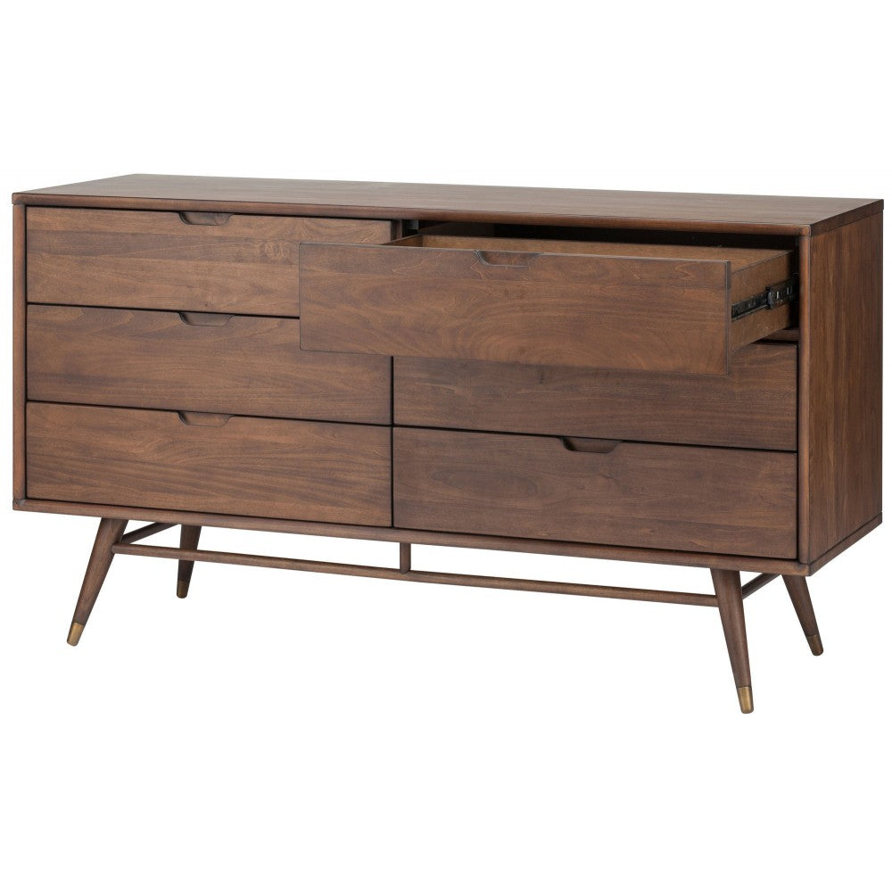 Daniel Walnut Wood Dresser Cabinet