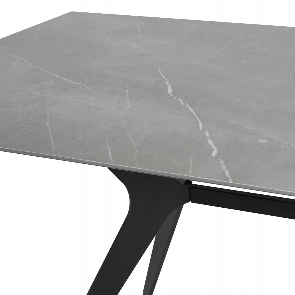 Daniele Gray Ceramic Dining Table, HGNE271