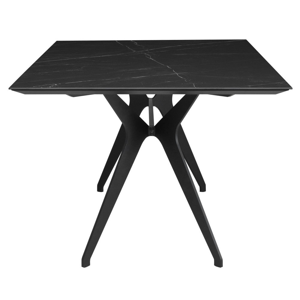 Daniele Black Ceramic Dining Table, HGNE268