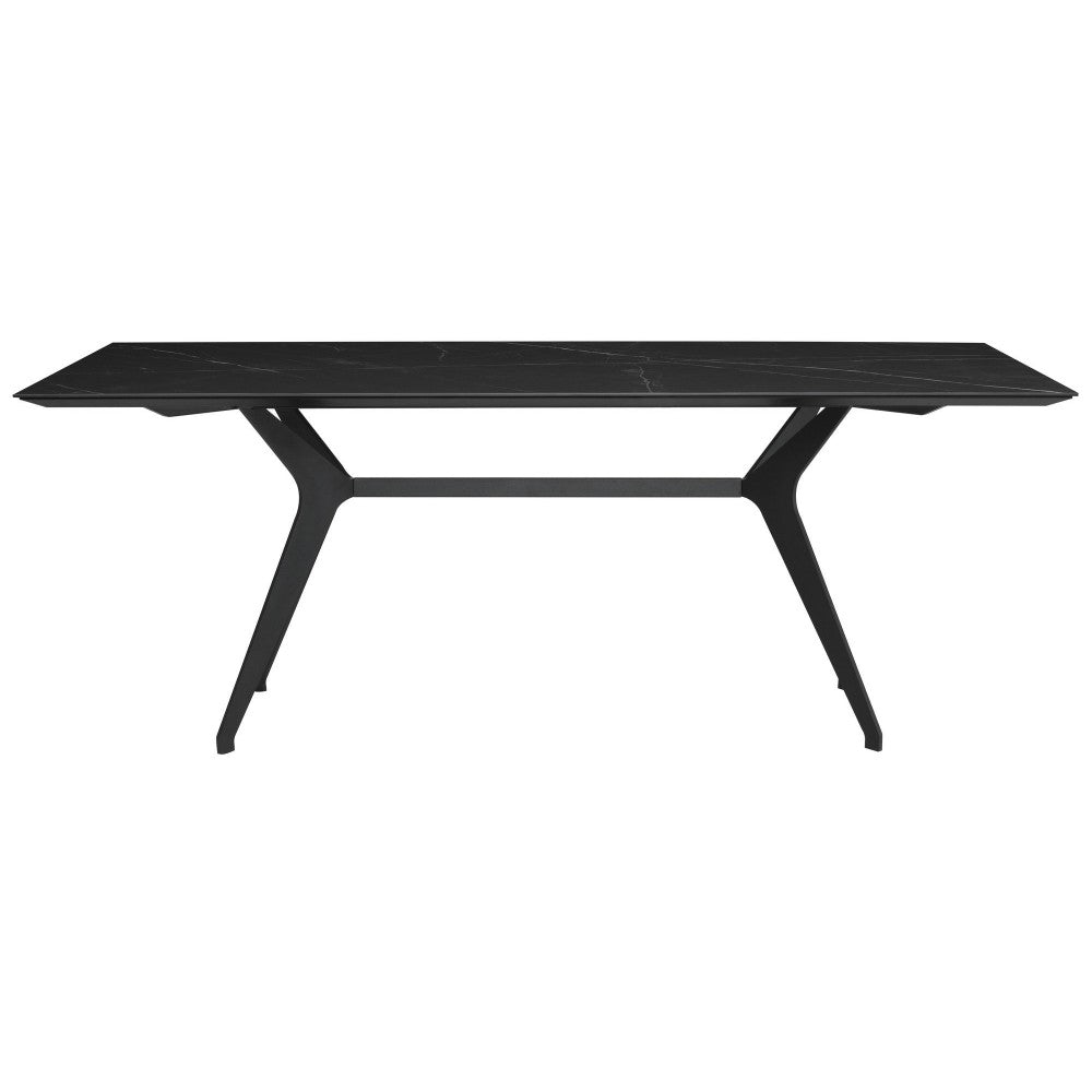 Daniele Black Ceramic Dining Table, HGNE268