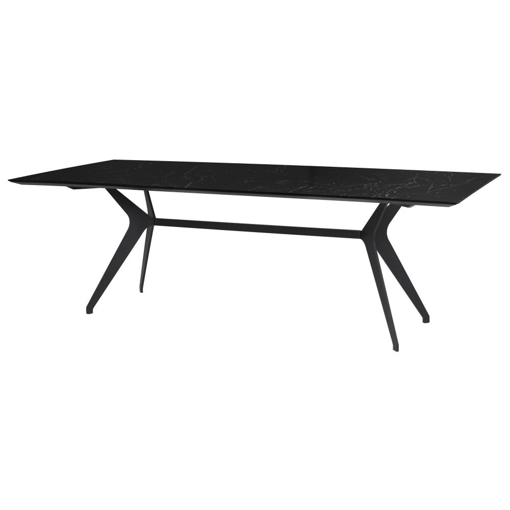 Daniele Black Ceramic Dining Table, HGNE269