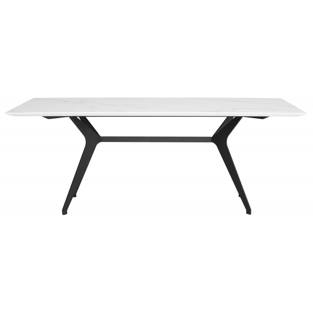 Daniele White Ceramic Dining Table, HGNE272