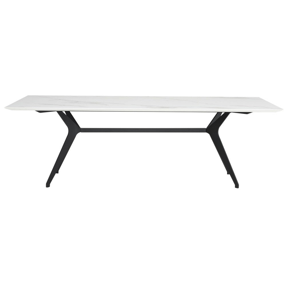 Daniele White Ceramic Dining Table, HGNE273