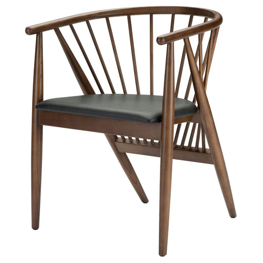 Danson Black Naugahyde Dining Chair, HGYU103