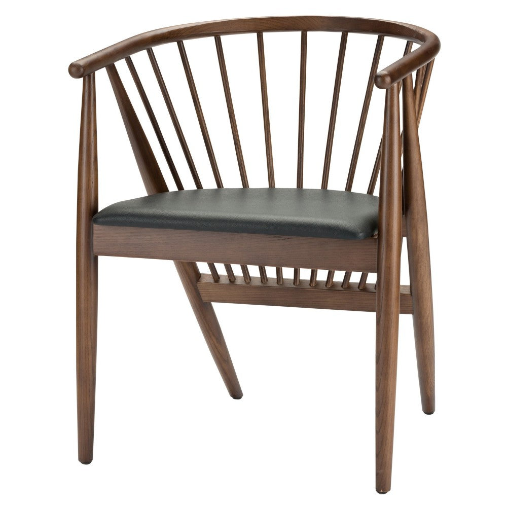 Danson Black Naugahyde Dining Chair, HGYU103