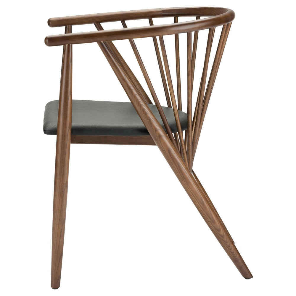 Danson Black Naugahyde Dining Chair, HGYU103