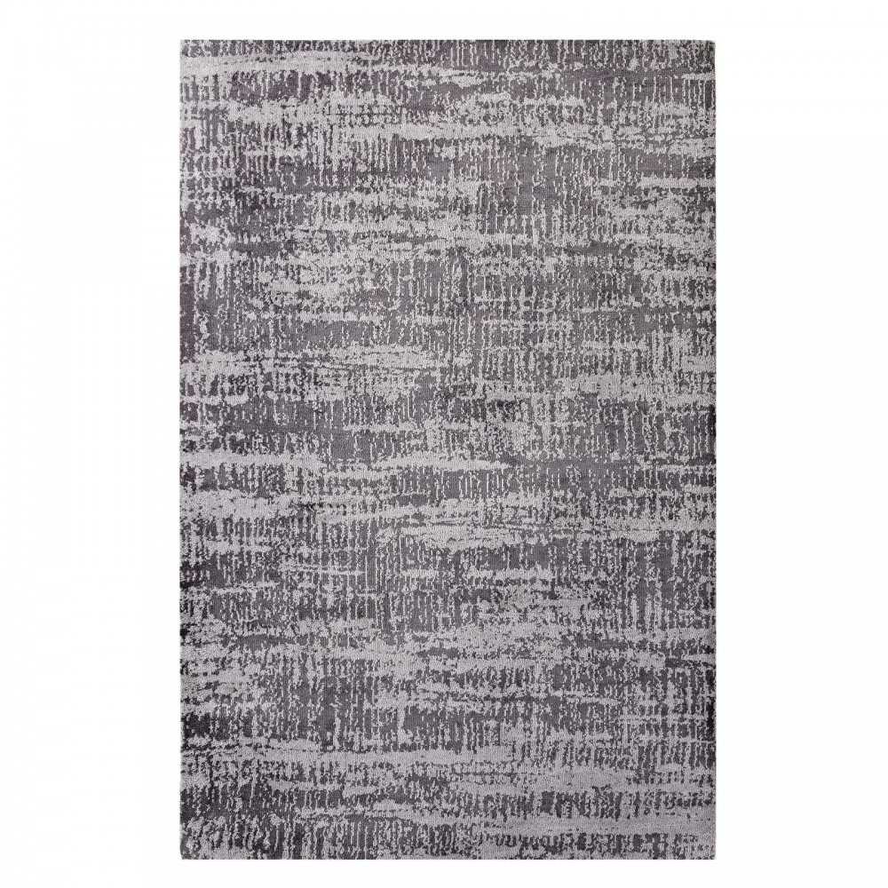 Darja Distressed Rustic Modern 5x8 Area Rug, Light and Dark Gray