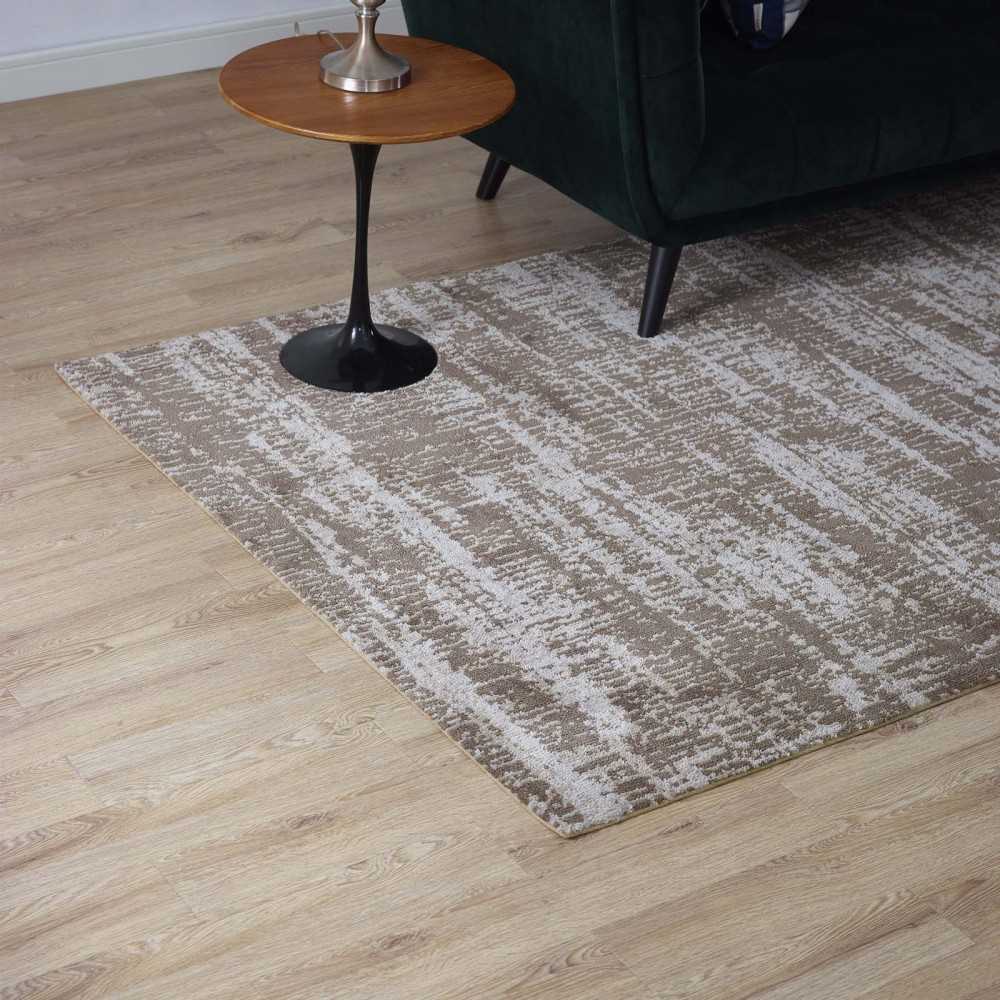 Darja Distressed Rustic Modern 5x8 Area Rug, Light and Dark Tan