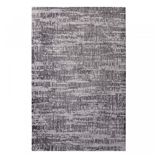 Darja Distressed Rustic Modern 8x10 Area Rug, Light and Dark Gray