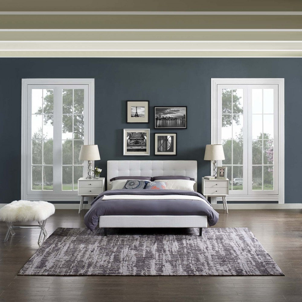 Darja Distressed Rustic Modern 8x10 Area Rug, Light and Dark Gray