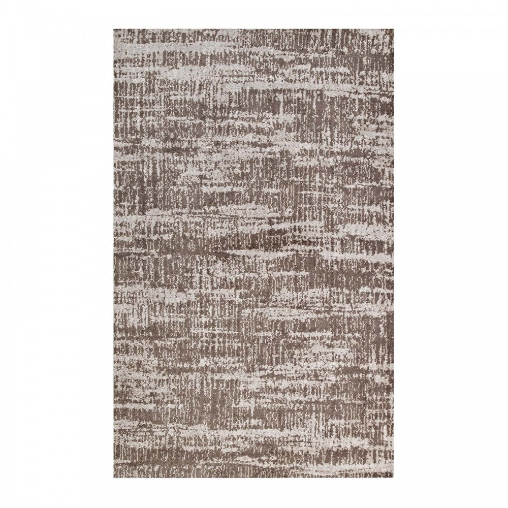 Darja Distressed Rustic Modern 8x10 Area Rug, Light and Dark Tan