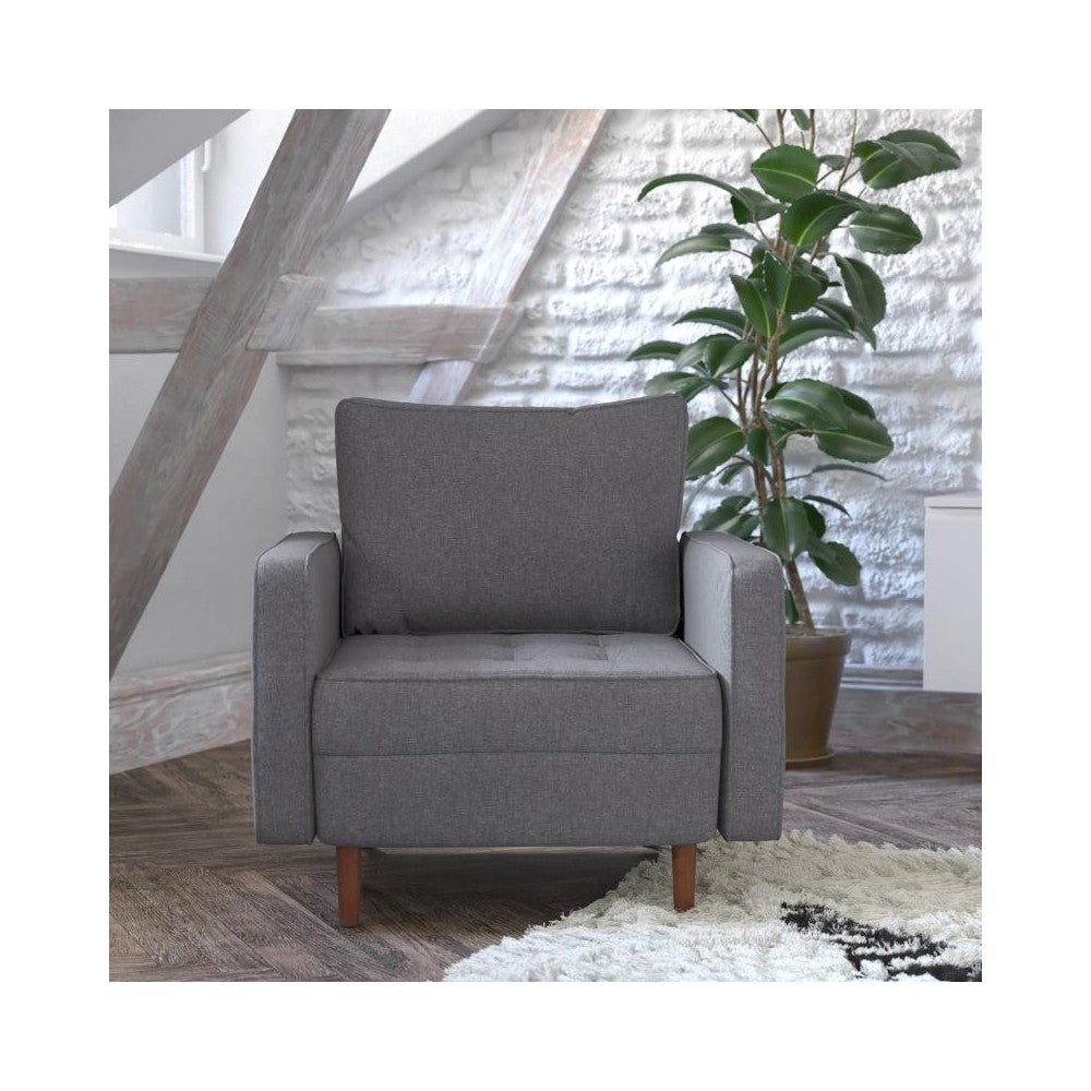 Dark Gray Upholstered Chair