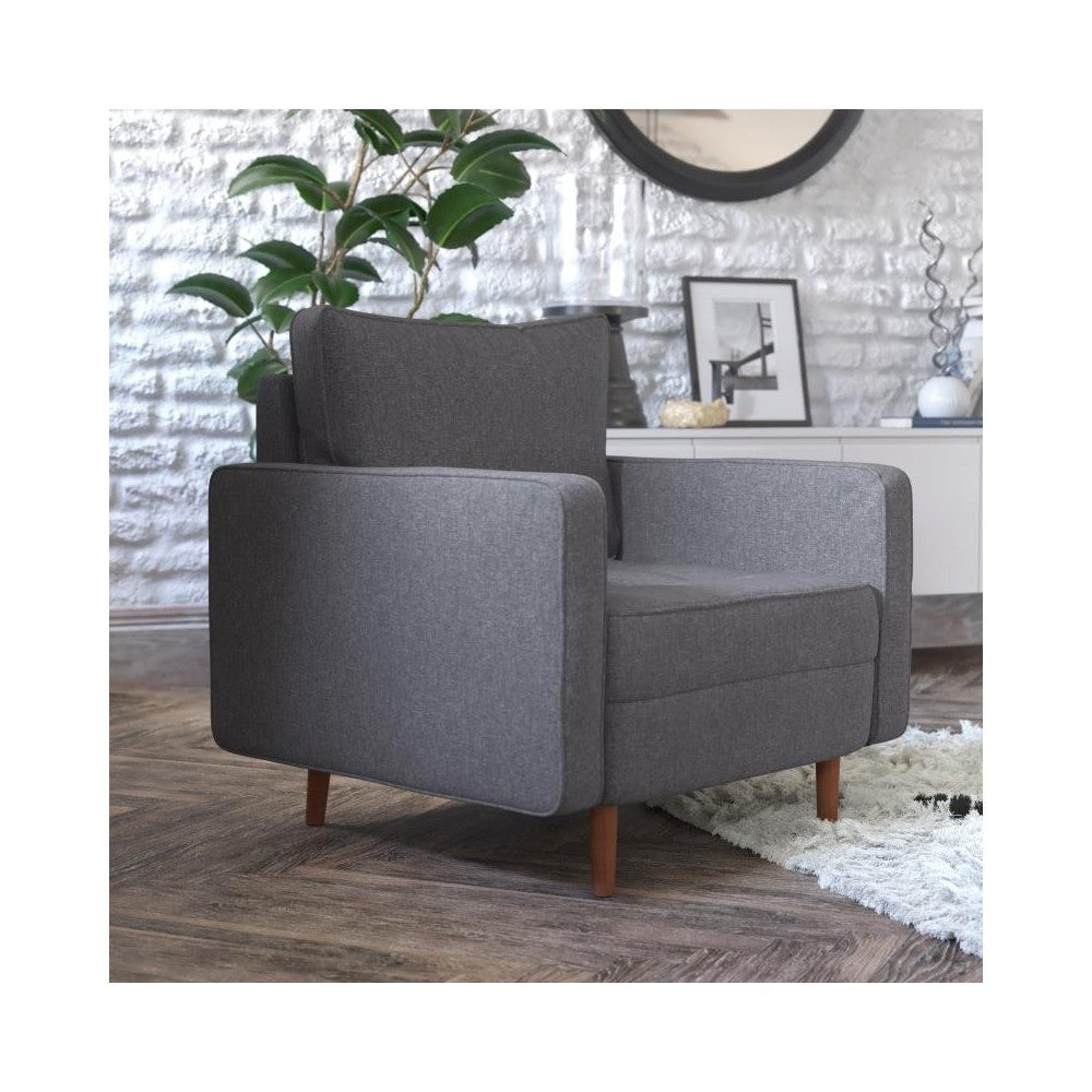 Dark Gray Upholstered Chair