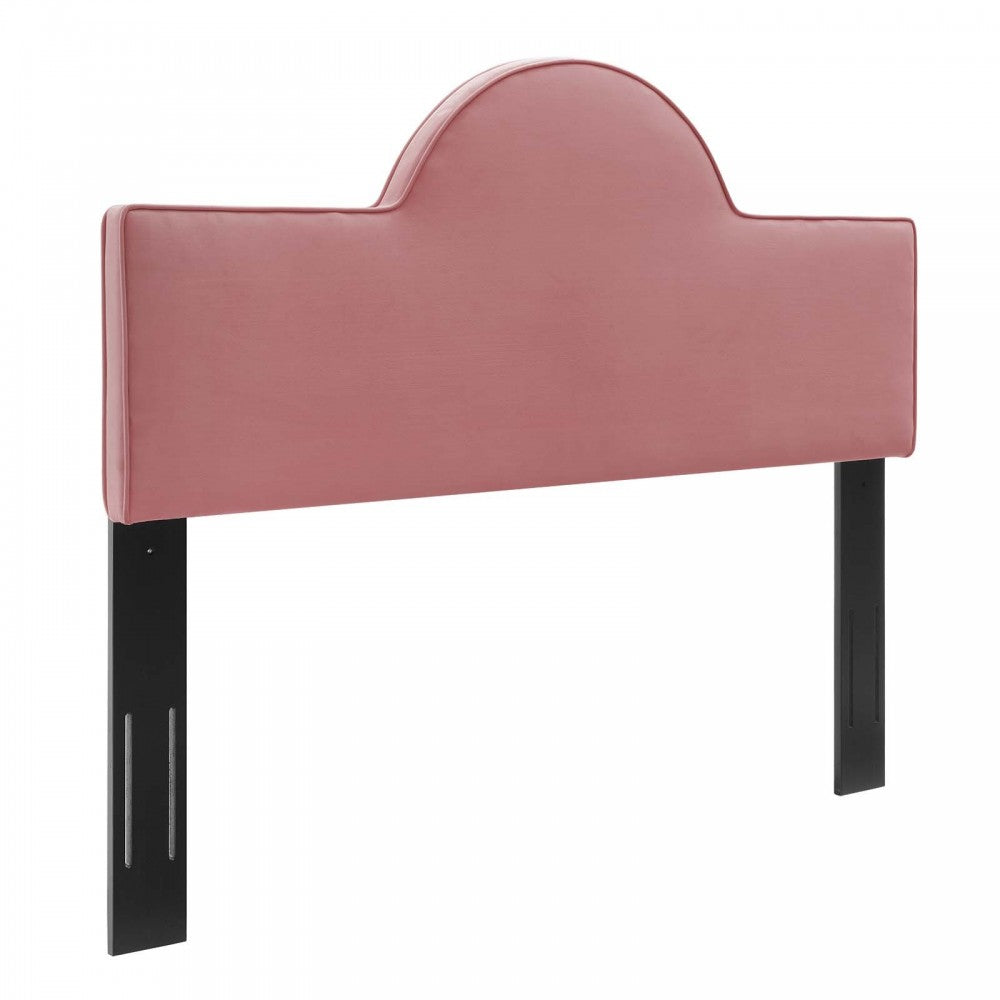 Dawn Full/Queen Performance Velvet Headboard, Dusty Rose