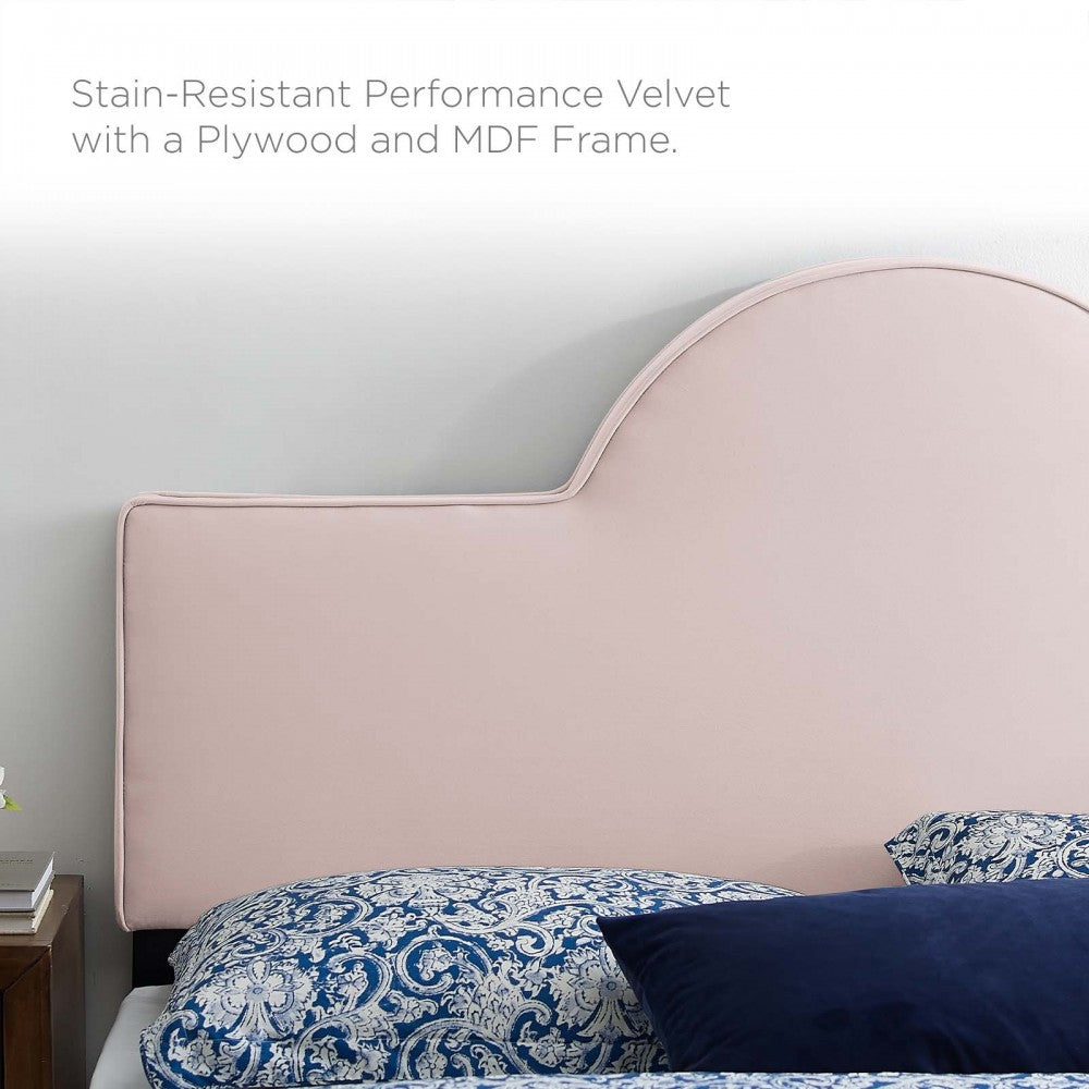 Dawn Full/Queen Performance Velvet Headboard, Pink