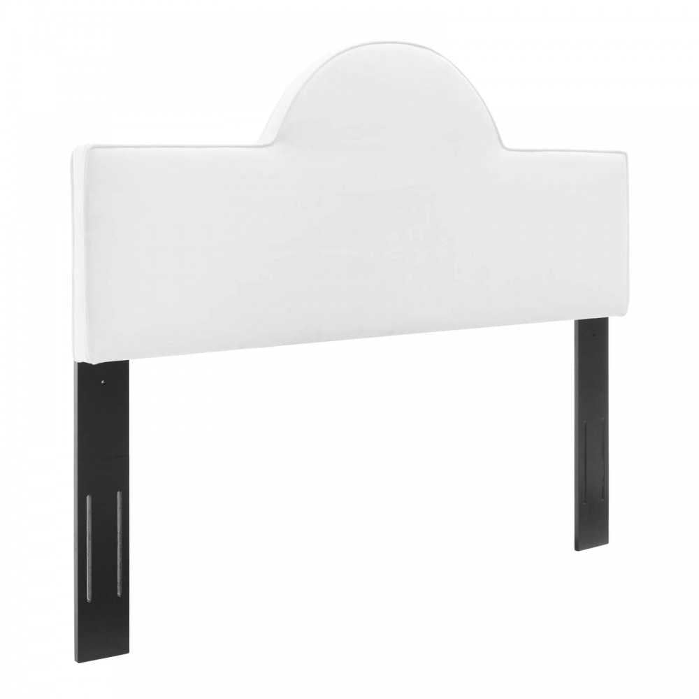 Dawn Full/Queen Performance Velvet Headboard, White