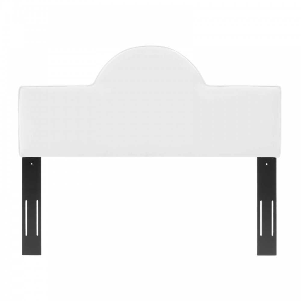 Dawn Full/Queen Performance Velvet Headboard, White