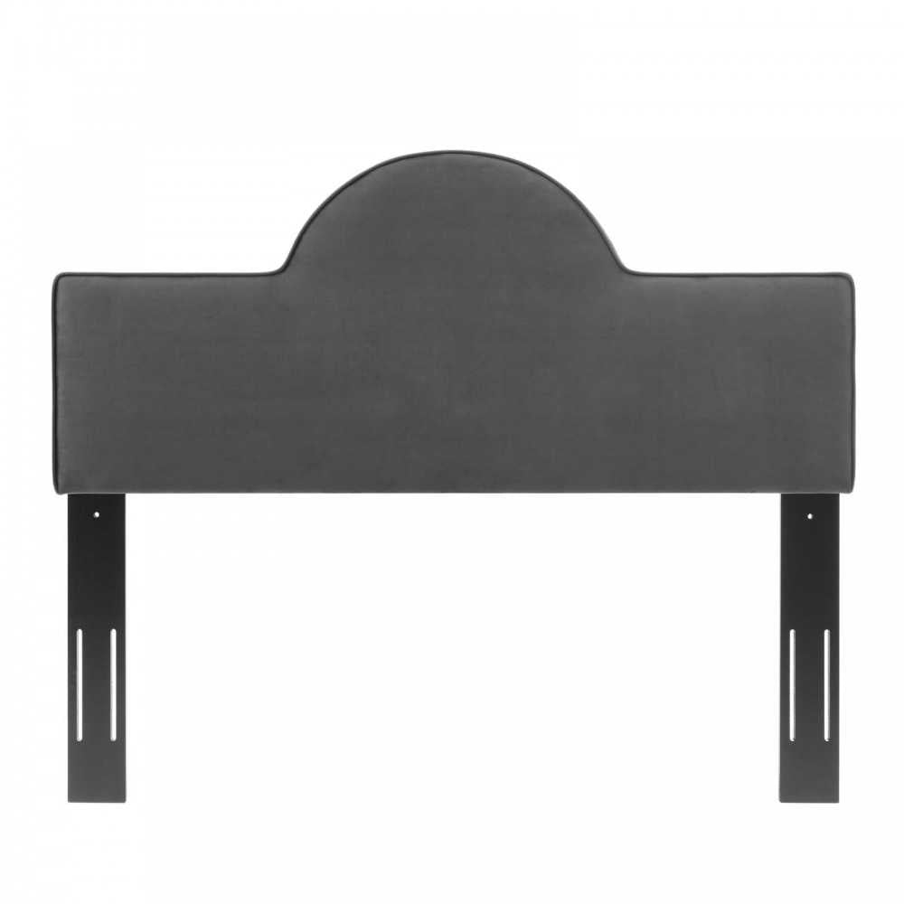 Dawn Full/Queen Performance Velvet Headboard, Charcoal