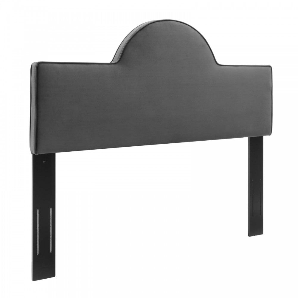 Dawn King/California King Performance Velvet Headboard, Charcoal